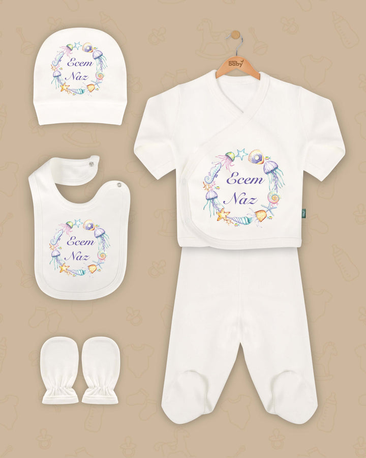 Ruimte Ontdekking Newborn Setje | Gepersonaliseerde | Geboorte pakje | Kraamcadeau set | Biologisch katoen - Can Baby