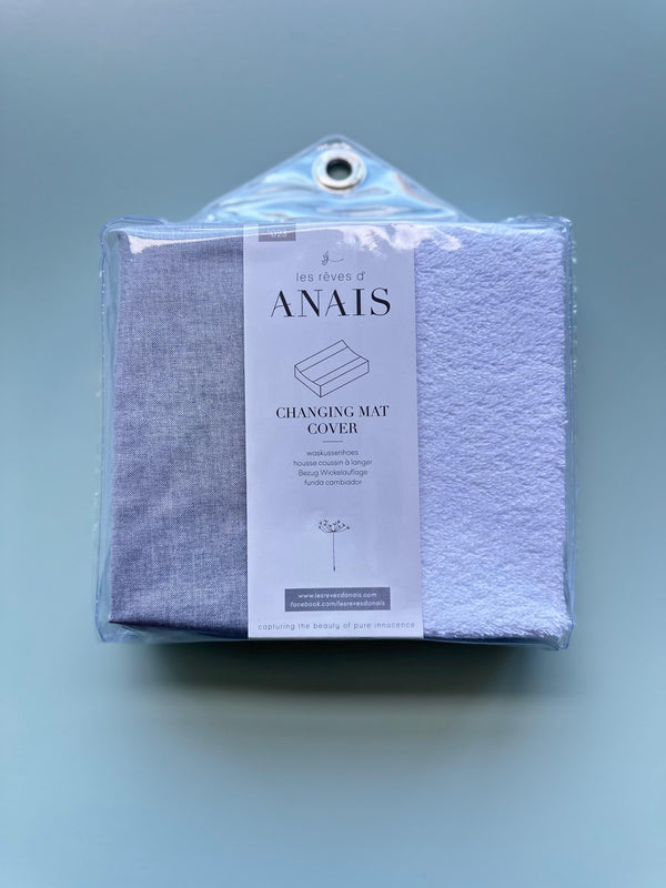 Les Reves d Anais Changing Pad Cover - Grey - Can Baby