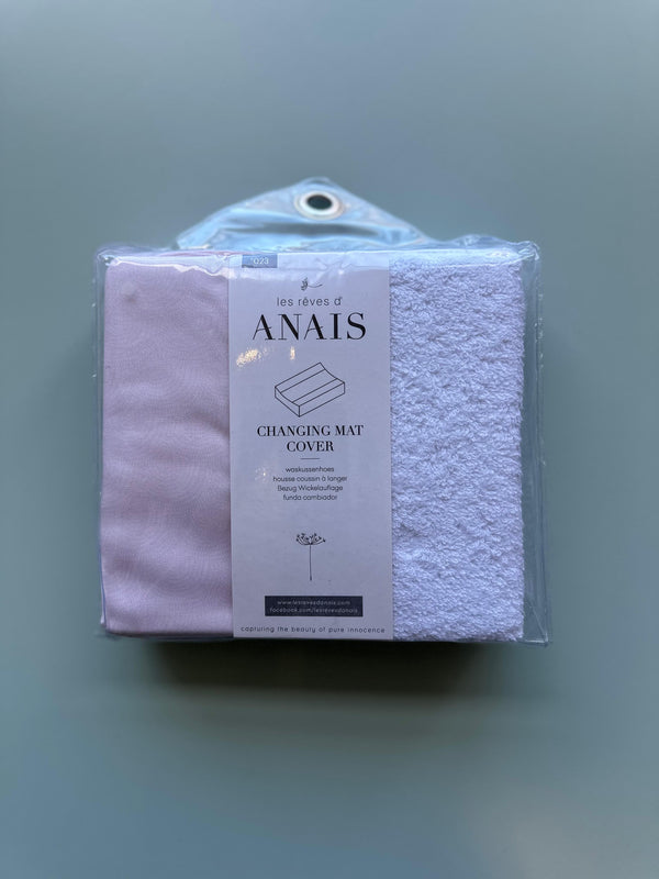 Les Reves d Anais Changing Pad Cover - Pink - Can Baby