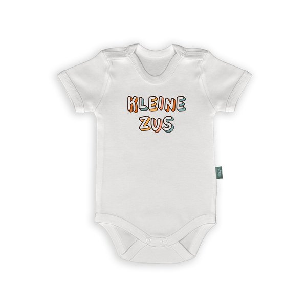 Rompertje voor baby's met de tekst 'Kleine Zus', schattig cadeau voor zusjes en zwangerschapsaankondiging.