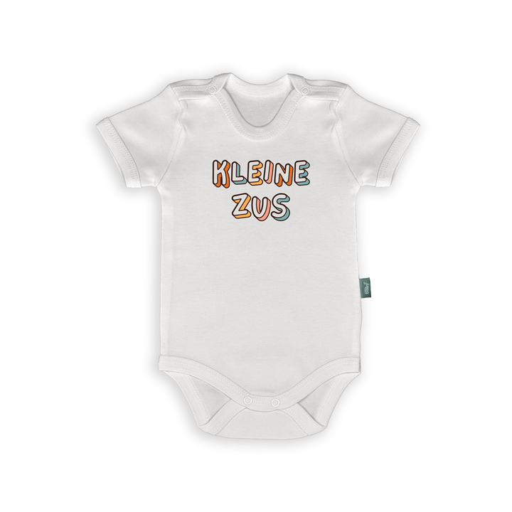 Rompertje voor baby's met de tekst 'Kleine Zus', schattig cadeau voor zusjes en zwangerschapsaankondiging.