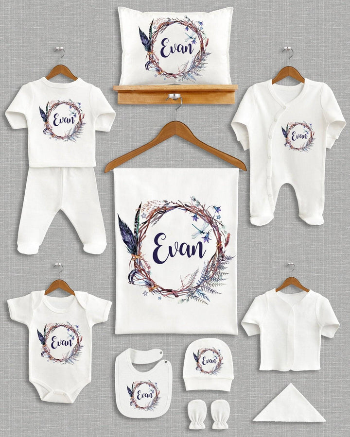 11 Stuks Newborn Babykleding Met Naam Cadeau Set - Can Baby