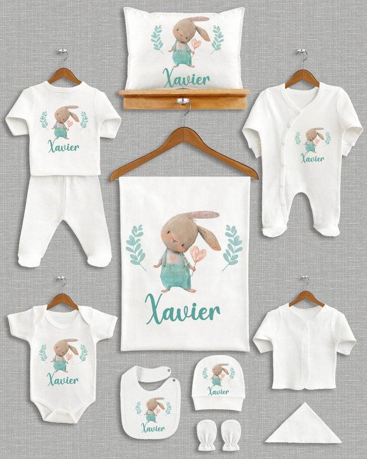 11 Stuks Newborn Babykleding Met Naam Cadeau Set - Can Baby