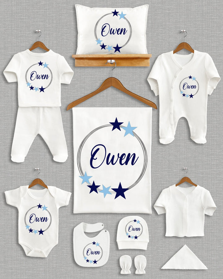 11 Stuks Newborn Babykleding Met Naam Cadeau Set - Can Baby