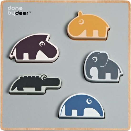 Done by Deer Chunky Play Deer Friends Puzzel - Can Baby