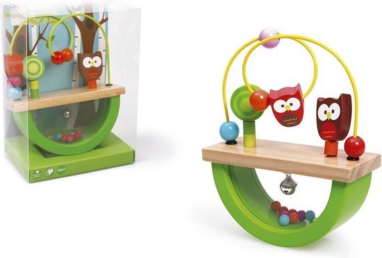 Scratch Kralenframe Balansspel Uil Lou 17 Cm - Can Baby