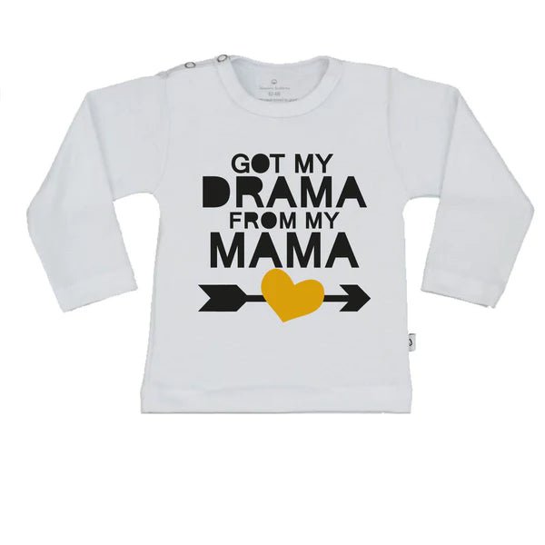 T-Shirt Meisjes Got My Drama From My Mama - Can Baby